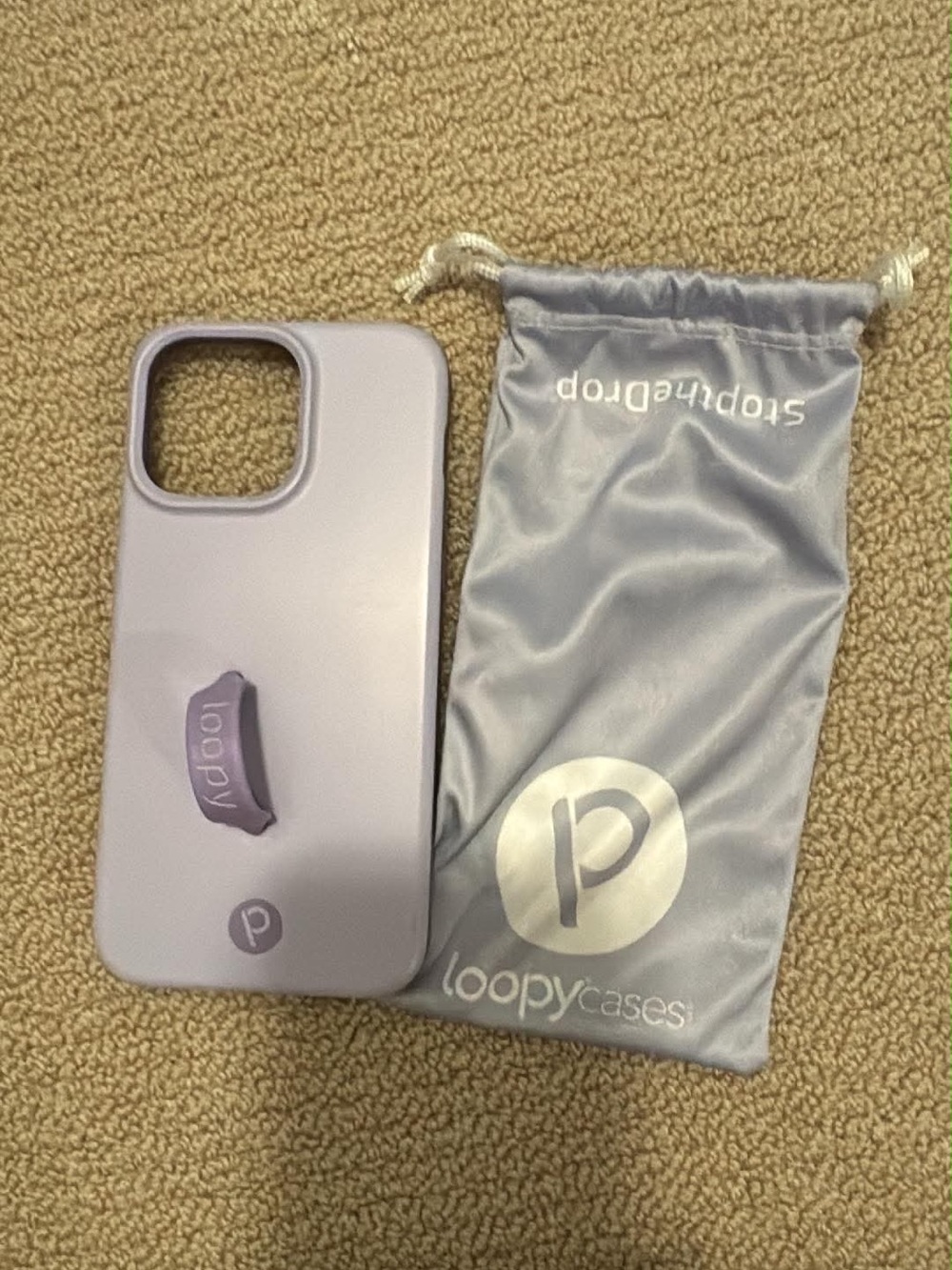 Loopy Case Purple/Lilac iPhone 15 Pro Max Protective Case with Grip